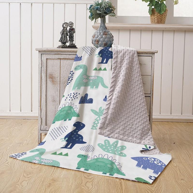 Soft Double-Layer Baby Blanket A-Grade Digital Print Cotton Feel Toddler Comfort Infants 1-3 Years