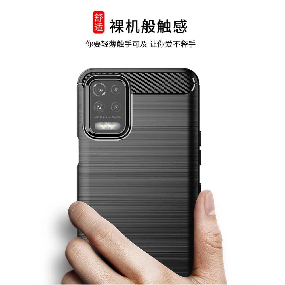 For LG K52 Case Rubber Silicon Carbon Fiber Back Cover For LG K52 K22 K62 K92 K42 Q92 Q62 Q52 K51 K61 Phone Case For LG K52 Case