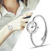 Analog Round Quartz Bracelet Watch with Alloy Roman White 4 Colors Women's Strap, Plate,