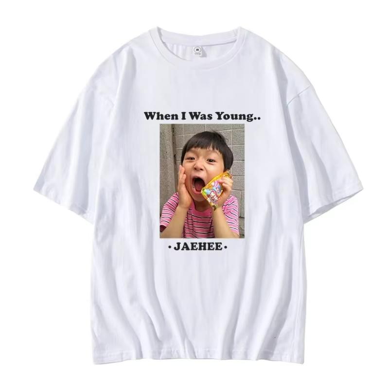 Sommer NCTWISH Konzert Young Time Same Loose Sommer Mode Damen T-Shirt Baumwolle Kurzarm Rundhals Kleidung Street Tops