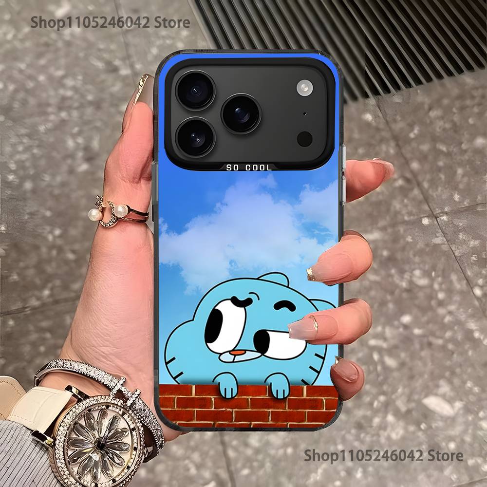 

G-Gumballs And D-Darwins Phone Case For iPhone 17,16,15,14,13,12,11,Pro,Max,Plus,Black Matte Shockproof Cover iPhone12PROMAX