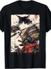 Samurai Cat Warrior T-Shirt Ukiyo Ink Japanese Art Graphic Streetwear Tee