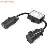 Y4UA Easy Installation US Vehicle 7Pin Blade Socket to EU 7Pin Connector Trailer Light to EU Trailer Light Converter