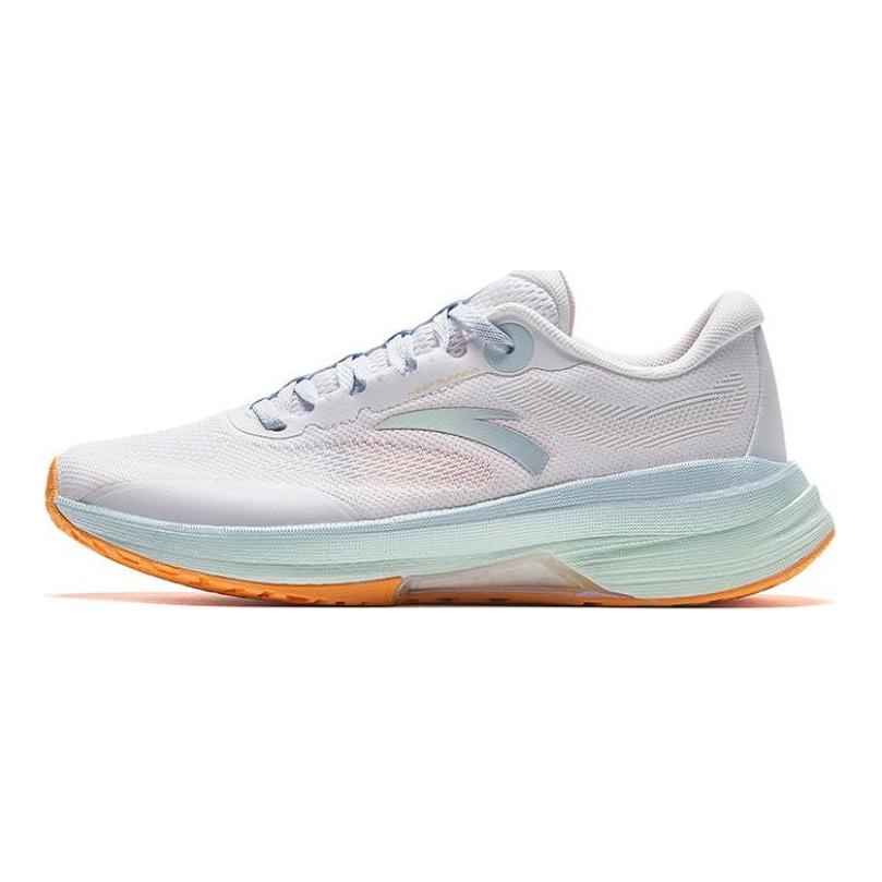 Anta Slip Resistant Lightweight Low Top Running Shoes Women sneaker White Blue 122335585-2