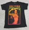 Jaren 90 Aaliyah Retro Stijl Basic Zwart Unisex T-shirt Klassieke Stijl S-5XL