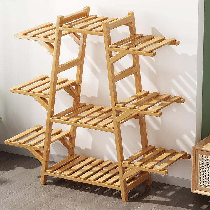 Solid Wood Multi-Tier Plant Stand