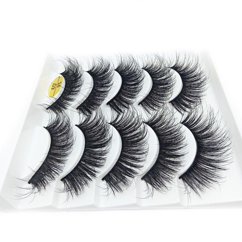 Wispy Flared Fluffy Multilayers Eye Lash Extension 6D Faux Mink Hair False Eyelashes Crisscross