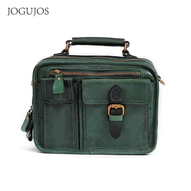 

JOGUJOS women s leather shoulder bag multi-functional vegetable tanned leather handbag women s commuter shopping messenger bag