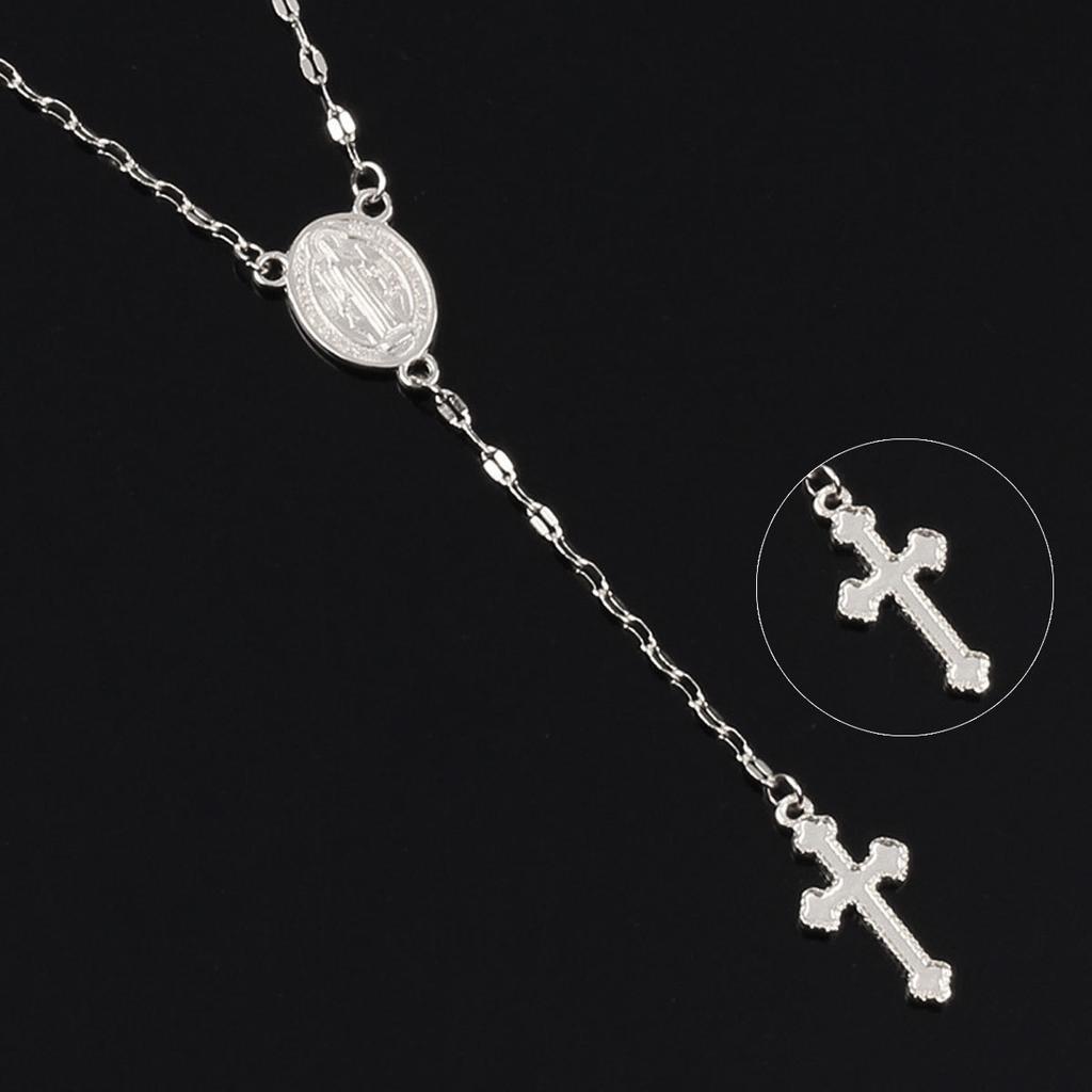Three-color Cross Virgin Necklace, European and American Women's Popular Pendant Jewelry