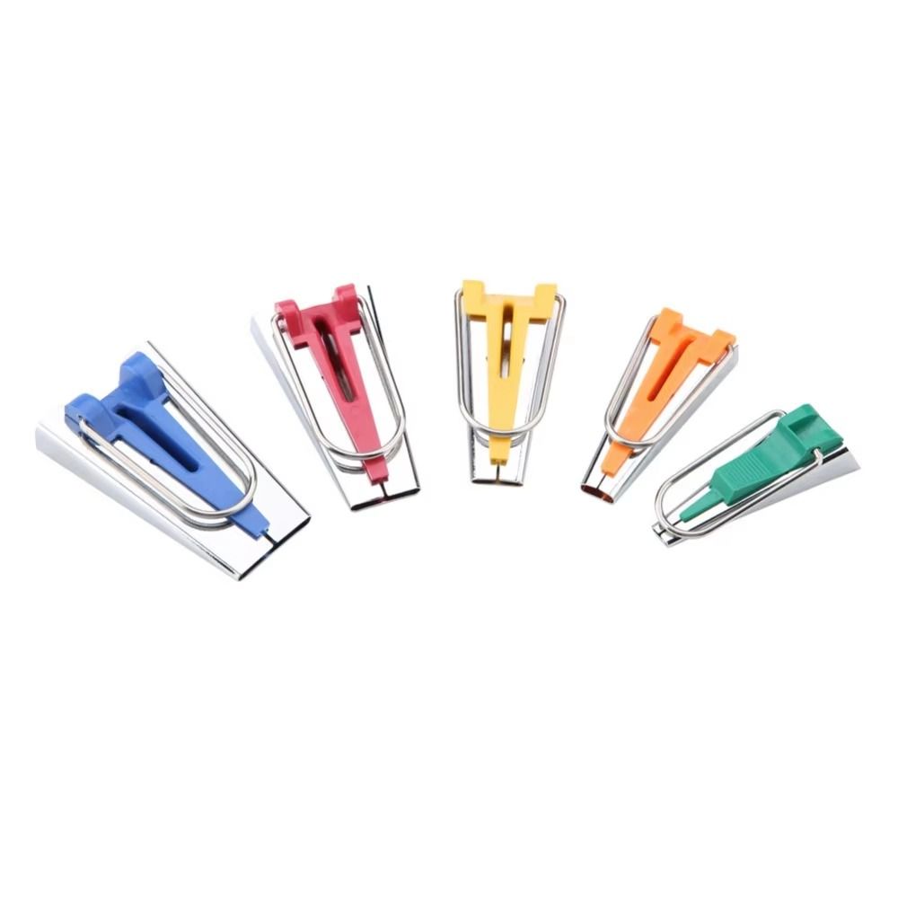 3/4/5/6/7Pcs Non-Slip Bias Binding Tape Making Tool Metal Hemming Guides  Sewing
