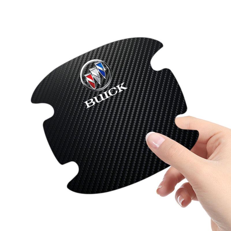 4PCS Car Door Handle Protection Sticker Emblem Car Decoration Styling For Buick Encore Regal Lacrosse Enclave Avenir Cascada GL8 Envision Anthem