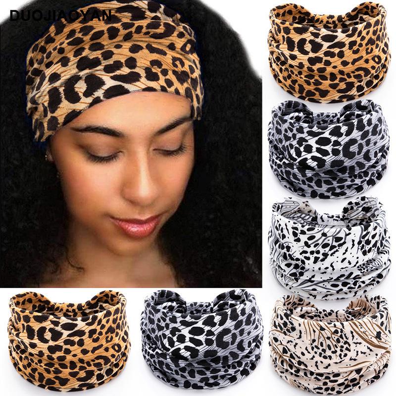 Leopard Print Sports Yoga Headband - Popular European & American Style