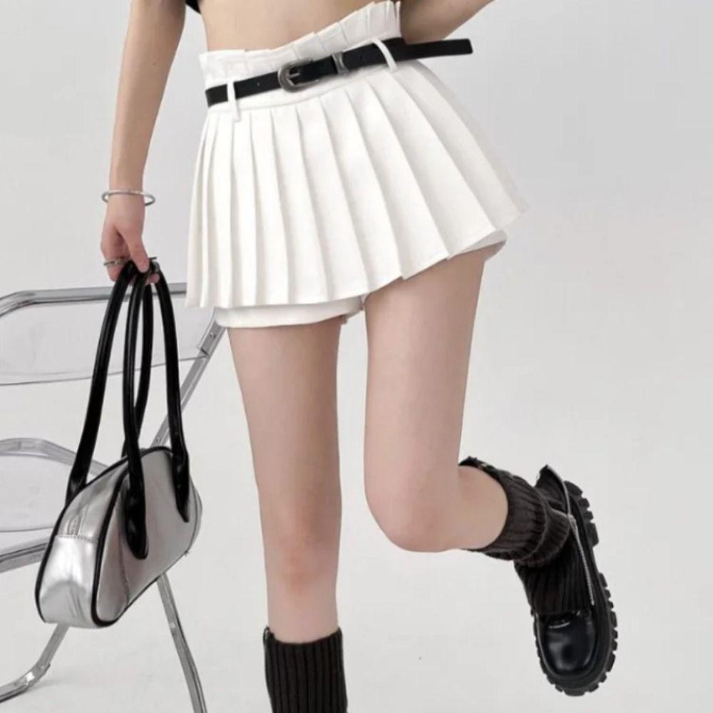 

JK Плиссированная юбка Y2K Мини-юбка Удобная юбка в стиле преппи Верхняя одежда