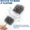 2.8M Duster Brush Microfiber Duster Extendable Curved Ceiling Cleaning Broom Household Electrostatic Dust Collector