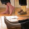 TsujiYa Thick Warm Socks for and Cute and Warm and Comfortable for Cold Made of Cotton with a Fleece Lining and Odor Sizes Set of Women's Knee-High