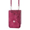 Custodia Borsa a Tracolla con Cordino Portafoglio Slot Carte Fiori Goffrati in Pelle per Samsung Galaxy Z Flip 7 6 5 4 Flip5 Flip4 5G Cover Bag Fundas