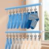 Double-layer Clothes Drying Rack Windproof Sock Clips Durable Drying Clips  Balcony Storage
