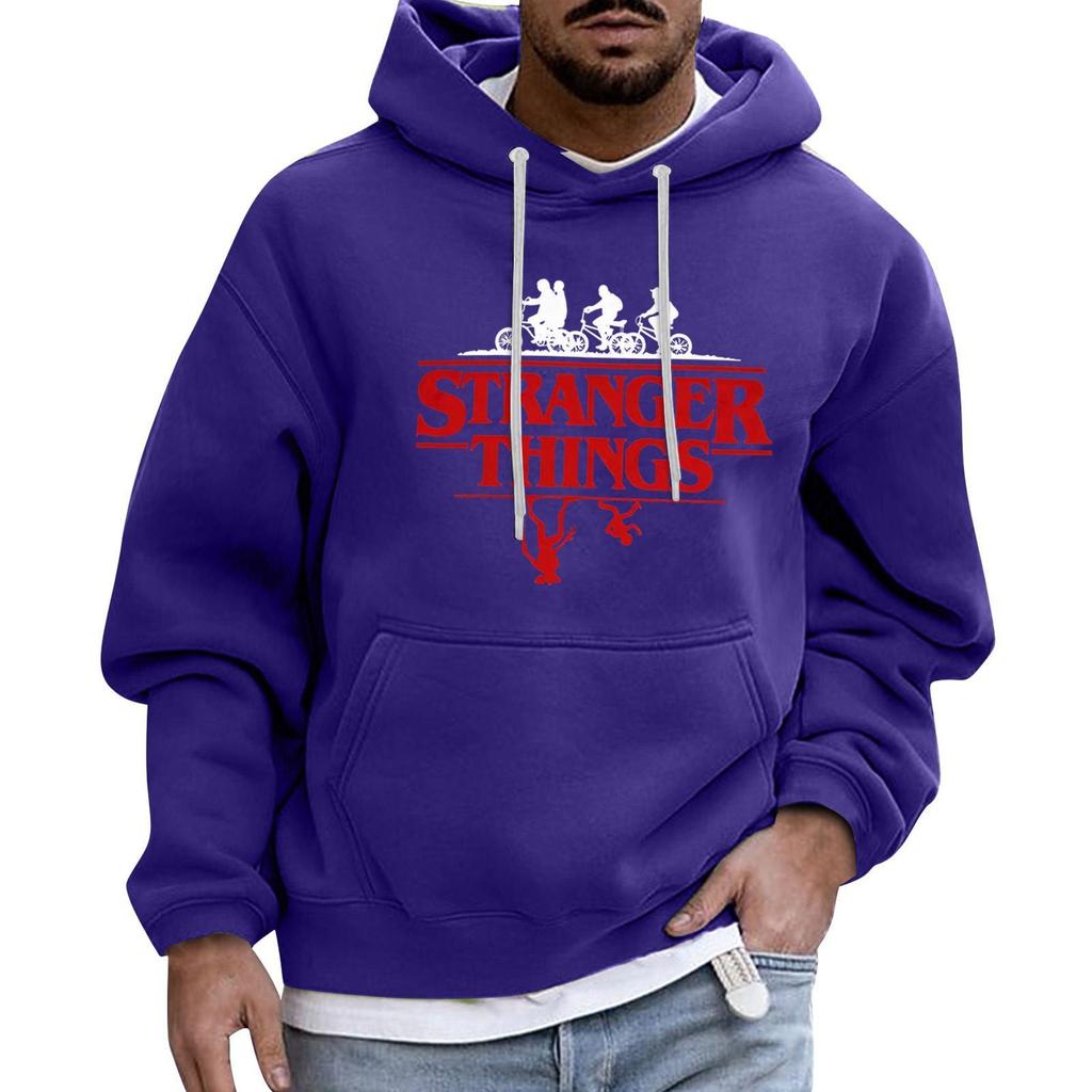 Pánská Sportovní Volnočasová Dlouhý Rukáv S Kapsou S Kapucí Kapuce Mikina