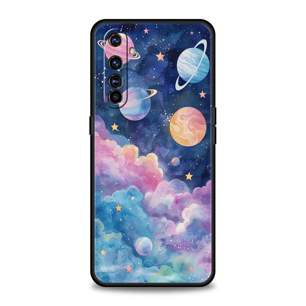 Earth Stars Space Phone Case For Realme 12 11 10 9 8 5G 7 6 GT5 GT3 GT2 Pro Plus C21 C25 C35 For Realme GT Neo 2 3 3T 5 Cover
