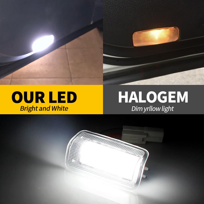 2/10PC LED Courtesy Lamp Car Door Lights For Toyota Camry Sienna Avalon Tundra Venza Highlander 4Runner Land Cruiser 8123030200 Dome Lights 6