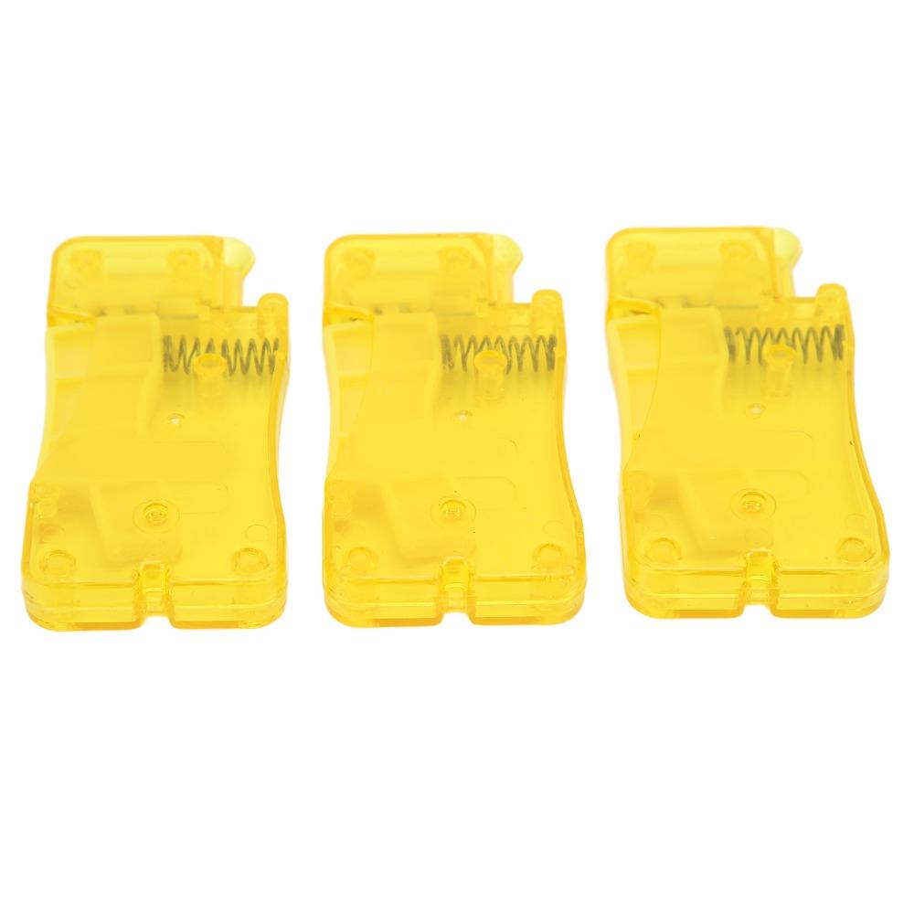 3pcs Yellow Automatic Needle Threader Comfortable Grip Self-Thread Guide  Household Use