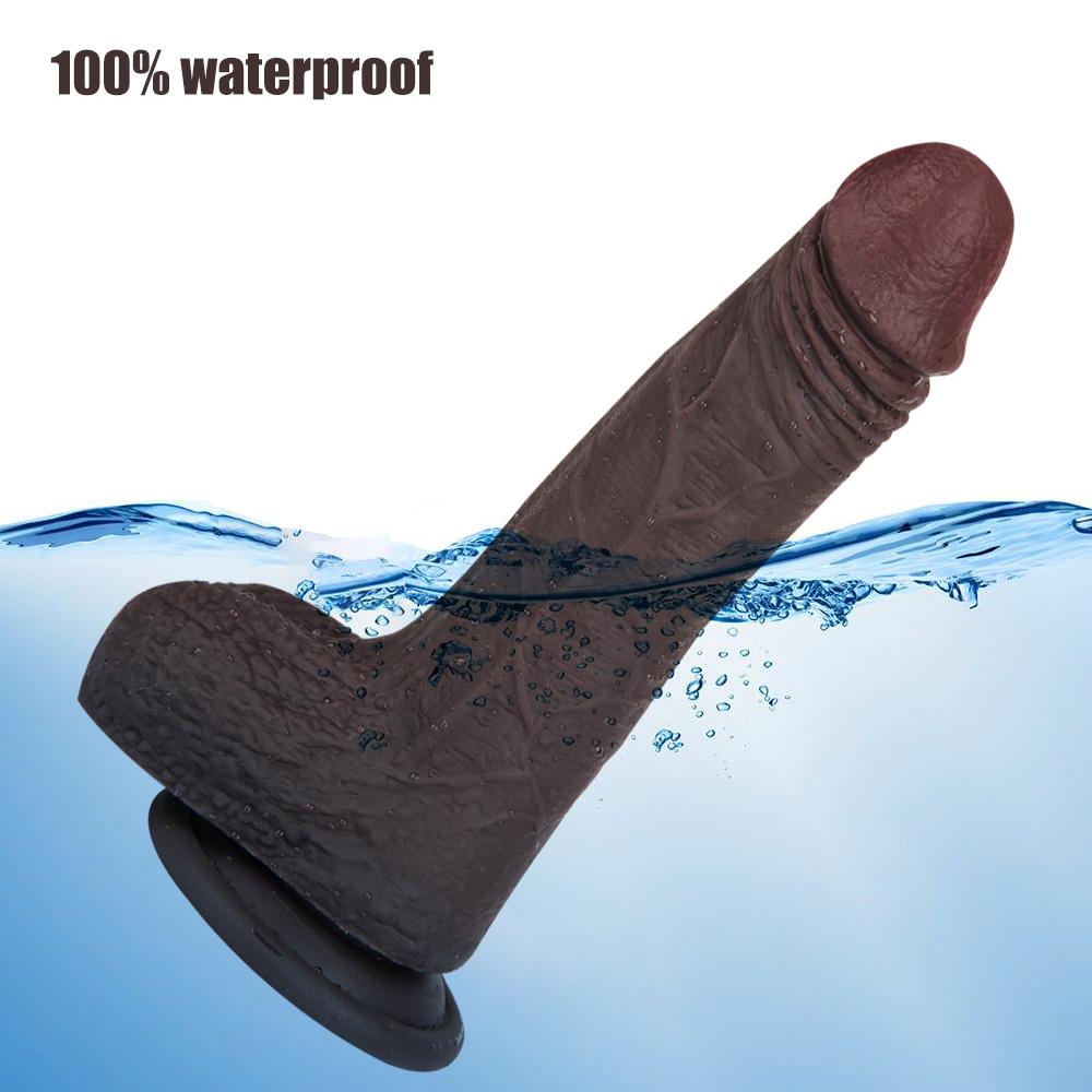 Black Oversized Realistic Dildo Stallion Soft Meat Stick Liquid Silicone Dildo Female Masturbation Orgasm Artifact Sex Toys