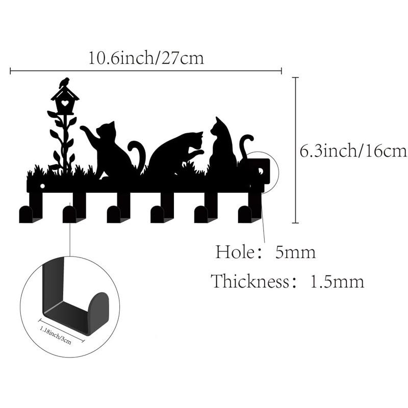 HOME Metall Wandhaken mit Buchstaben - Kreativer Eisenkunst Schlüssel- und Handtuchhalter