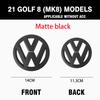 1set Black Hollow out style Car Front Grill Badge Emblem SS15 Stickers Car Logo Accessories For VW Golf 4 5 8(MK8) 7(MK7) sportvan