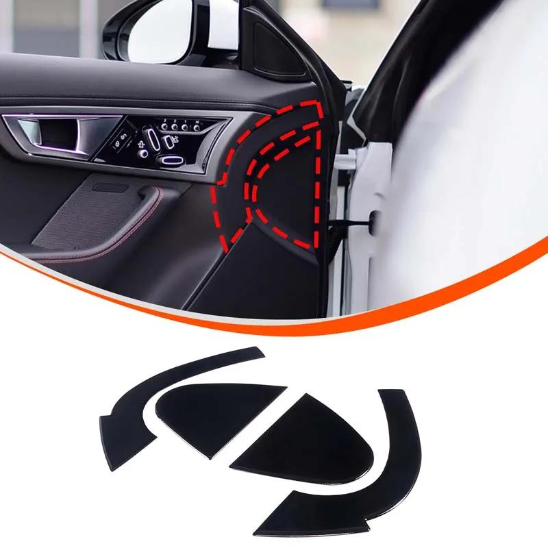 For Jaguar F-TYPE 2013-2026 PVC Glossy Black Interior Modification Center Control Trim Strip Door Trim Sticker Car Accessories