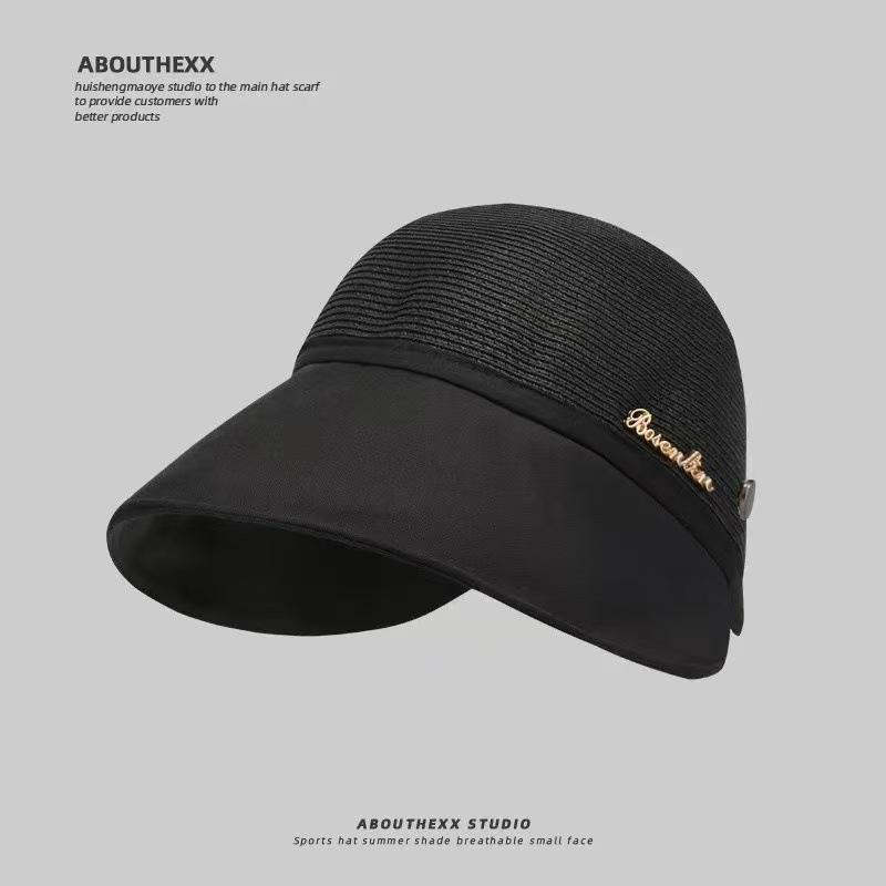 New summer sun protection visor, shell hat, fashionable versatile empty top hat, UV protection hat, sports sun hat