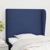 Vidaxl Wingback Headboard, Blue, 93X23X118/128 Cm, Fabric