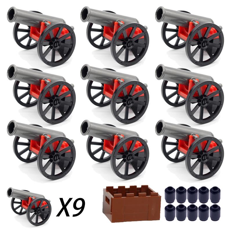 Military MOC Sentry Building Block Soldier Sandbag Fence Cannon Shell Barbed Wire Weapon Rack Training Field Watchtower Toy K018