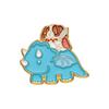 Cartoon Mice Dinosaurs Dogs Cats Animal Alloy Brooch Ornament Decoration Gift