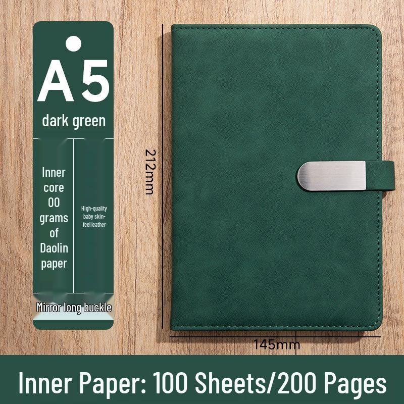 Custom Logo A5 High-End Office Notebook with Premium Cover and Inner Pages