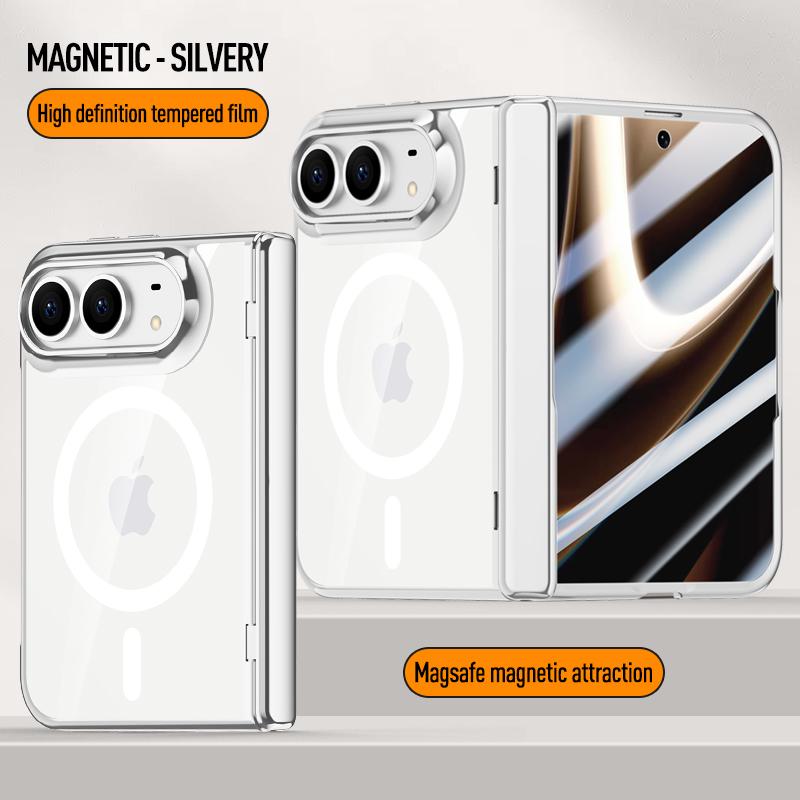 New Electroplated Magnetic Transparent Case for
