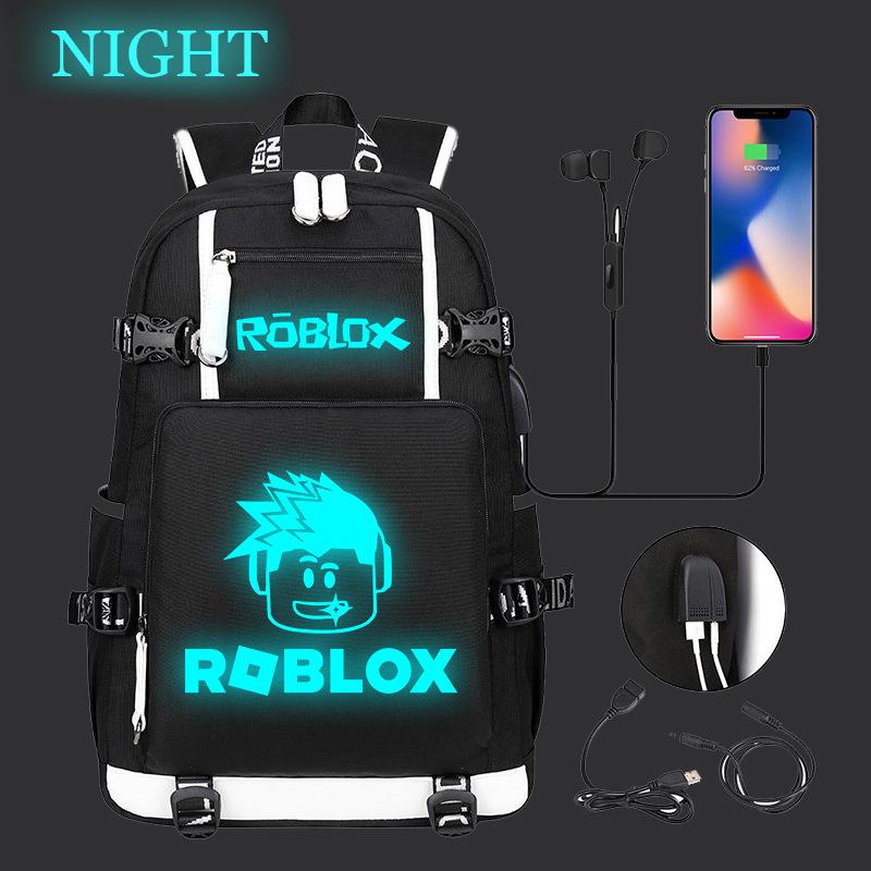 Game Merchandise Printing Luminous Schoolbag Large Capacity Universal Backpack With Usb Port