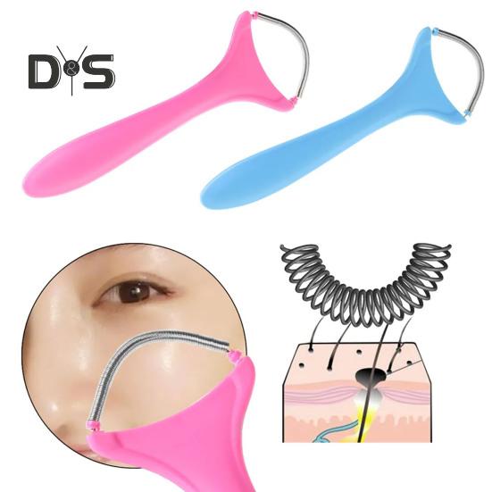 Gesichtshaarentferner, Feder, tragbares Beauty-Feder-Epilierwerkzeug zur schnellen Haarentfernung an Oberlippe, Kinn, Wangen, Hals, wiederverwendbar, waschbar, Haar