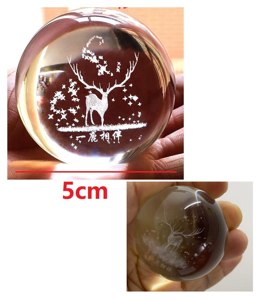 Clear Lens Globe Crystal Glass Ball Stand 40-80mm Lensball for Sphere Photography Decoration Home Room Decor Decorative Balls