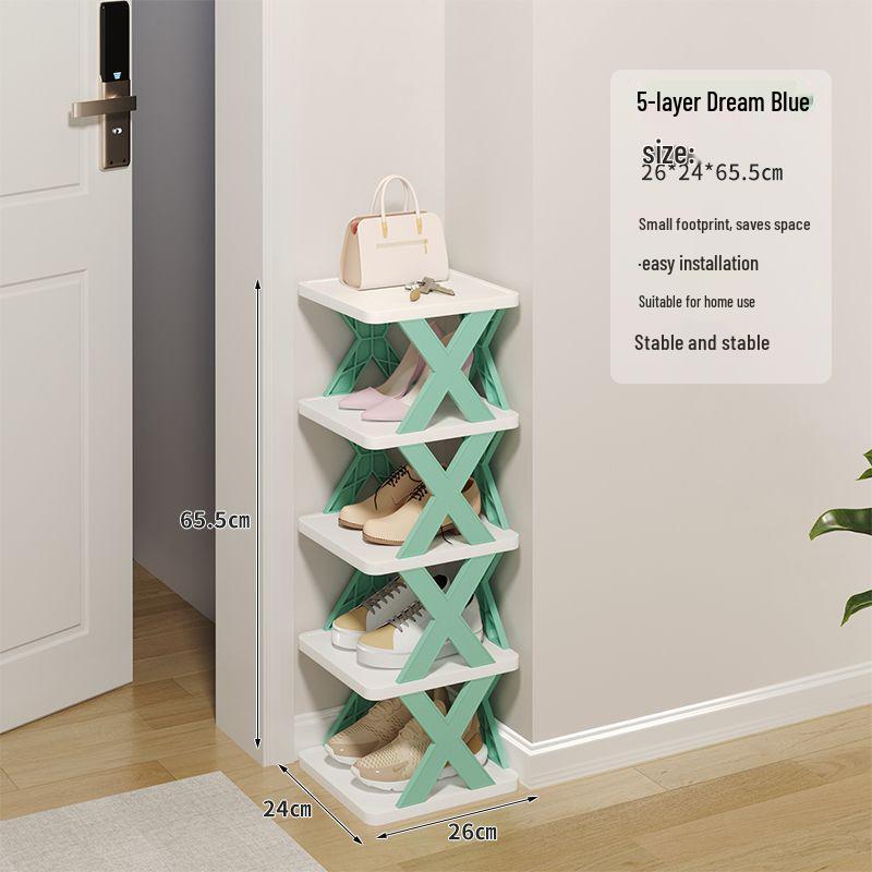Compact Lightweight Shoe Rack: Space-Saving, Removable Storage for Dorms & Indoor Use