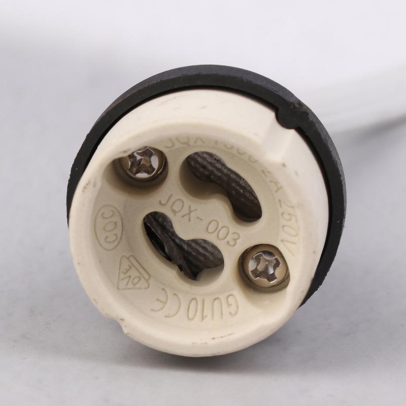 4Pcs Ceramic Gu10 Base Socket Adapter Wire Connector Porcelain Halogen Gu10 Lamp Holder Lampholder For Led Spot Light Bulb