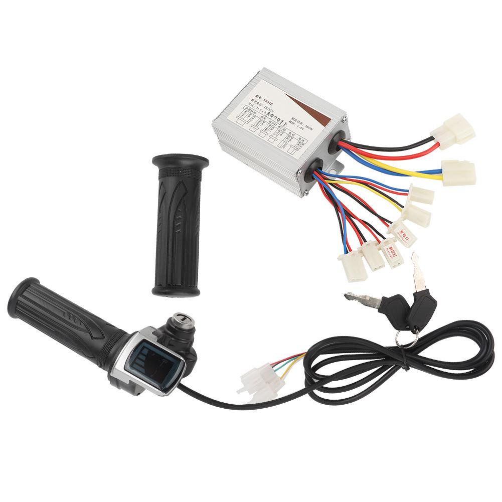 36V350W Electric Quantity Throttle Grip with Lock Controller Accessory for Electric Bike