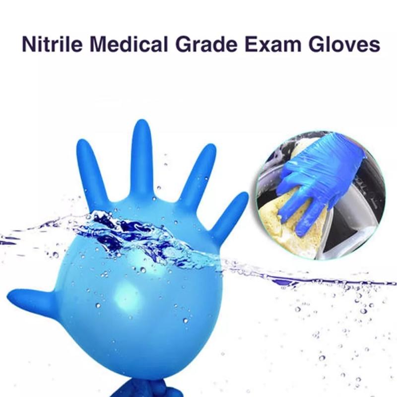 20/50/100 Stück Blaue Nitrilhandschuhe Einweg-Haushaltsreinigungshandschuhe für Küche, Kochen, Geschirrspülen, Tierpflege-Werkzeuge Latexfrei