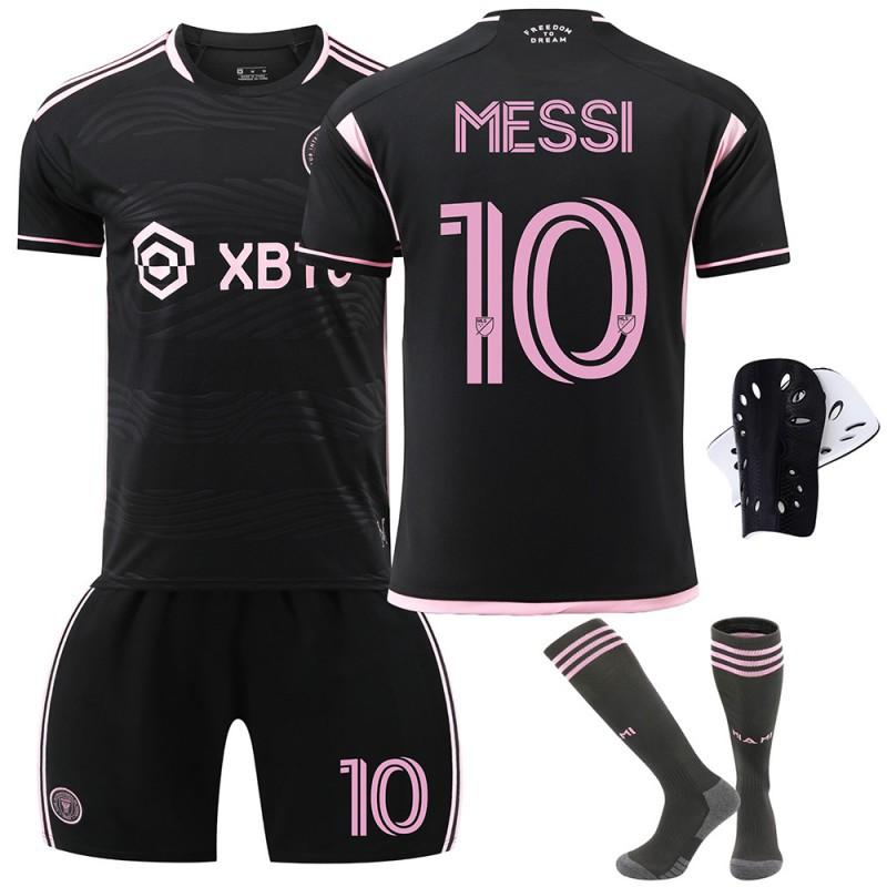 2324 Miami Jersey No. 10 Major League Football Home Away Black Pink Suit With Socks