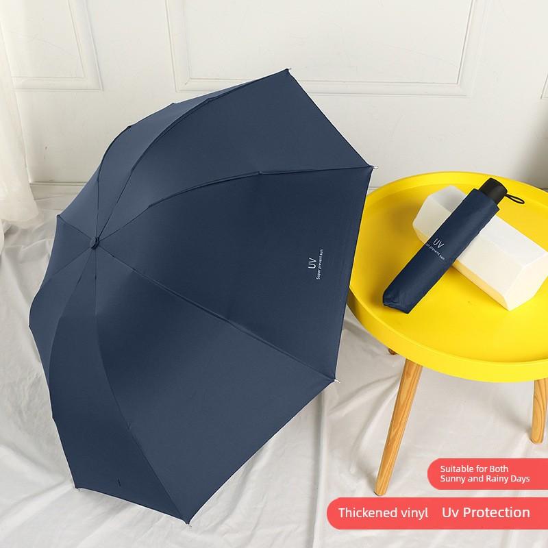 Fully Automatic Large Umbrella for Men and Women, Dual-Use for Sun and Rain, Sunshade Umbrella, Uv Protection, with Logo Printing