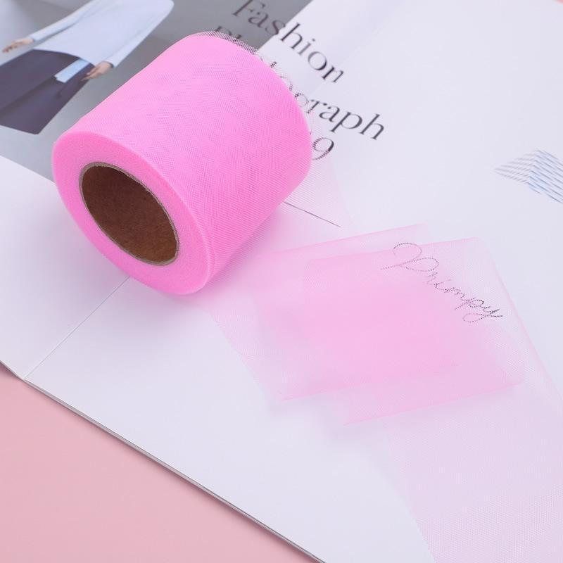 10 yards Rotolo di nastro di organza di colore pieno con bordo ondulato a coda di pesce per bouquet di fiori, regali, confezioni, decorazioni per feste di nozze