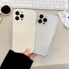 Water Corrugated Iphone13 Suitable for 14promax IPhone Case 15 Anti Fall XS Solid Color Silicone 11 Simple 12