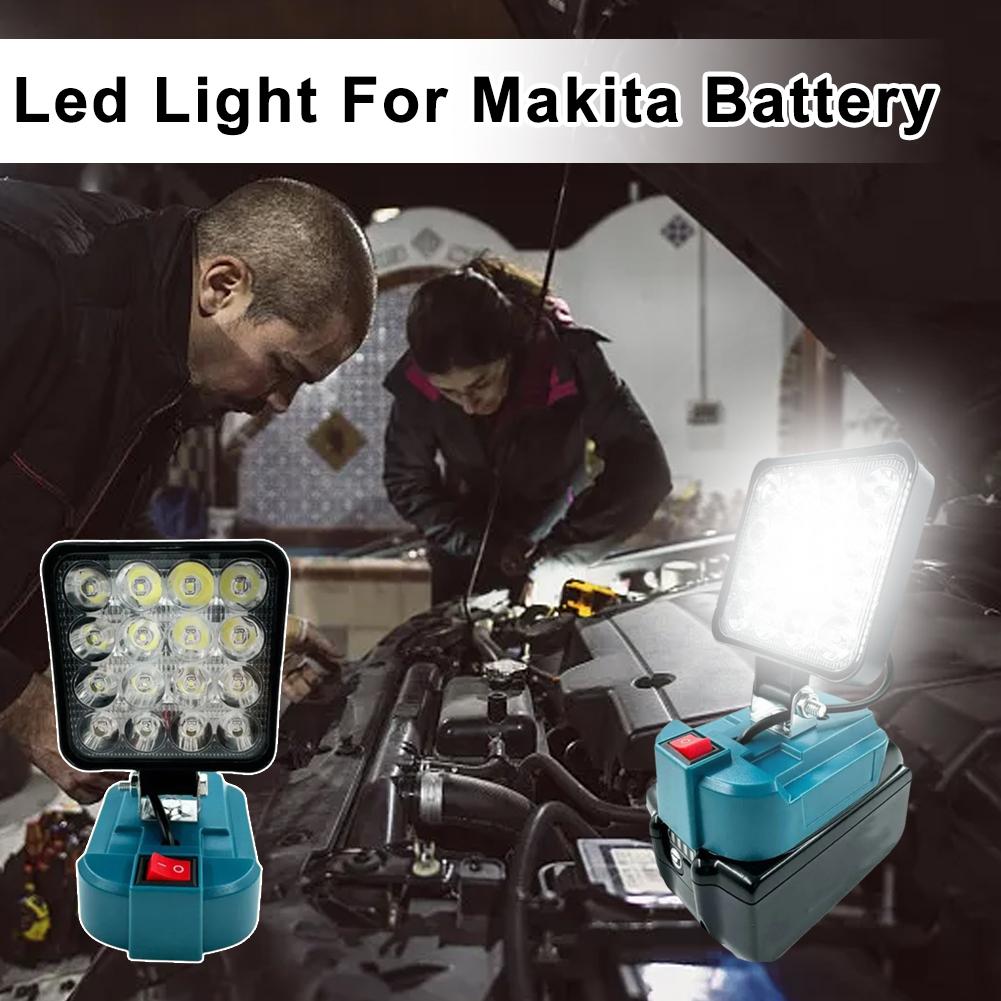 3 Inch LED For Makita 14.4V-18V Work Light Outdoor Flashlight Camping Lamp Li-ion Battery Emergency Lighting Cordless Lantern