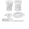 Ghost Shape Mold 4Pcs Halloween Silicone Candle Molds Set, DIY Gnome Pumpkin Handmade Soap Crafts Mold, Epoxy Resin Casting for Festival Crafting