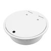 430mmx140mm/16.93x5.51in RV Kitchen Sink Round White Acrylic Hand Wash Basin Sink with Lid for Carav