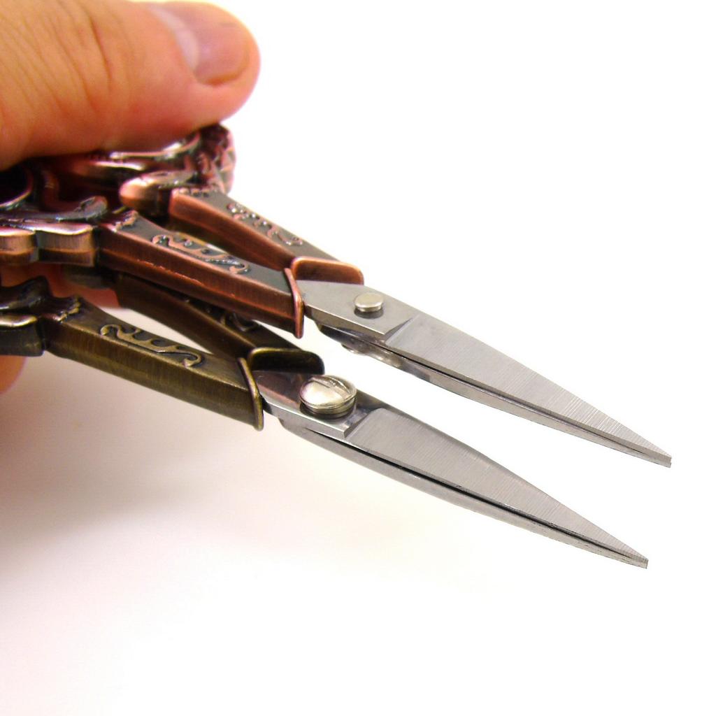 Foarfece vintage din oțel inoxidabil Dragon-phoenix Macara Foarfece pentru ață pentru punct de cruce Foarfece de artizanat realizate manual